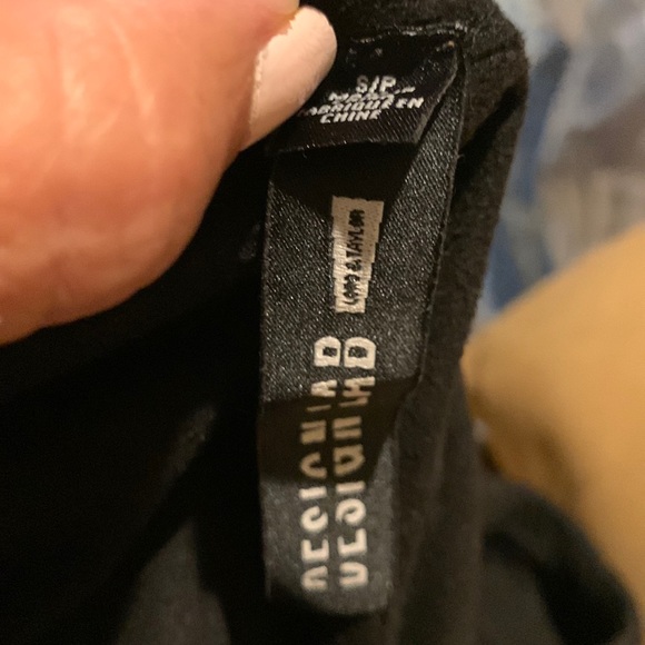 Design Lab Black Body Suit Shirt. - Picture 6 of 7